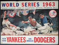 1963 World Series Game 2 Los Angeles Dodgers New York Yankees Baseball Program