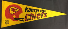 Load image into Gallery viewer, Kansas City Chiefs NFL Football Pennant Full Size 30" Vintage
