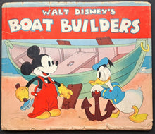Load image into Gallery viewer, 1938 Walt Disney's Boat Builders Hardcover First Edition Picture Book Vintage
