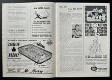 Load image into Gallery viewer, 1963 Boston Garden Program Toronto Maple Leafs Boston Bruins NHL Vintage
