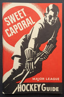 1940/41 Sweet Caporal Cigarettes Major League Hockey Guide Vintage NHL