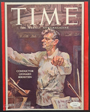 Load image into Gallery viewer, Leonard Bernstein Autographed Signed Time Magazine Cover JSA VTG Celebrity Music
