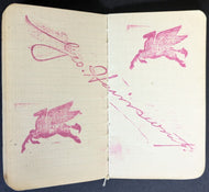 1930's George Geo Hainsworth Stamped Signature Ontario Issued Notebook HOF NHL