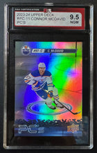 Load image into Gallery viewer, 2023-24 Upper Deck #PC-11 Connor McDavid Hockey Card KSA 9.5 NGM NHL Edmonton
