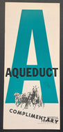 1959 Vintage Aqueduct Racetrack Program New York City Horse Racing