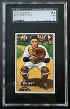 Load image into Gallery viewer, 1951 Bowman Tigers #214 Bob Swift MLB Card SGC Graded Slabbed 84 NM 7 Vtg
