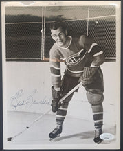 Load image into Gallery viewer, Butch Bouchard Vintage Autographed 8"x10" Signed Montreal Canadiens NHL HOF JSA

