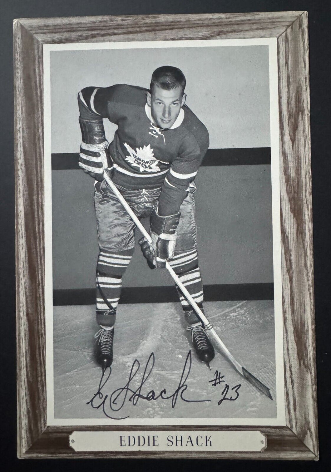 Eddie Shack Signed Autographed Group 3 Beehive Photo Toronto Maple Leafs NHL