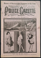 1919 Police Gazette Journal Chicago Black Sox Photo World Series Baseball VTG