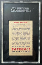 Load image into Gallery viewer, 1951 Bowman Cardinals #86 Harry Brecheen MLB Card SGC Graded Slabbed 84 NM 7 Vtg
