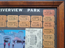 Load image into Gallery viewer, Riverview Park Amusement Park Chicago Illinois Framed Original Vintage Tickets
