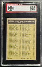 Load image into Gallery viewer, 1961 National League 1960 Home Run Leaders Topps Baseball Card #43 KSA 6.5 ENM+
