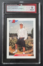 Load image into Gallery viewer, 1992 Bowman MLB #28 Chipper Jones Atlanta Braves Baseball Card KSA Vintage
