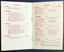 Load image into Gallery viewer, 1957 Canadian Football Pocket Schedule Shell Oil Promo Vintage ORFU WIFU
