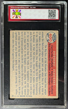 Load image into Gallery viewer, 1957 Brooklyn Dodgers' Sluggers Topps Baseball Card #400 Graded KSA 1.5 FR
