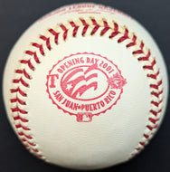 2001 Puerto Rico Texas Rangers Toronto Blue Jays Baseball Rawlings Original Box