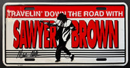 Sawyer Brown Vintage Metal License Plate Signed By Founder Mark Miller