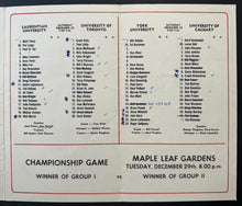 Load image into Gallery viewer, 1970 Maple Leaf Gardens Hockey Canada Invitational College Tournament Program
