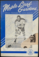1964 Toronto Maple Leaf Gardens Autographed Game Program x20 Signed NHL LOA JSA
