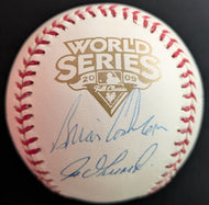 Official 2009 World Series Baseball Signed NY Yankees Coaching Staff Steiner COA