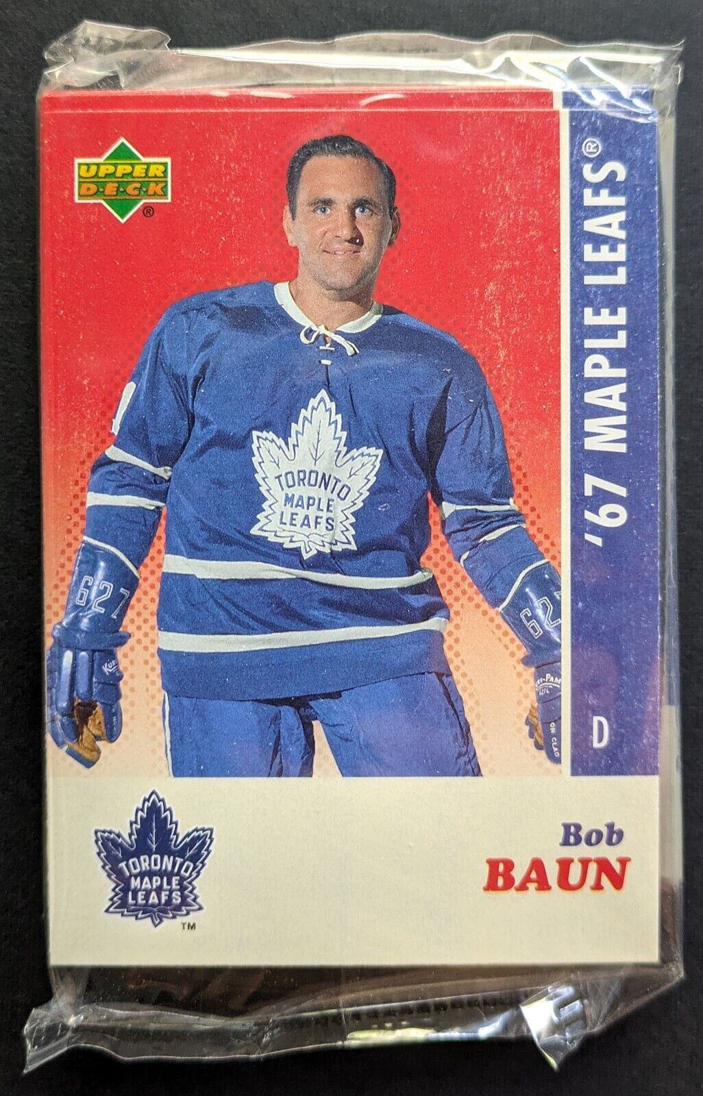 1967 Toronto Maple Leaf Upper Deck 40th Anniversary Commemorative