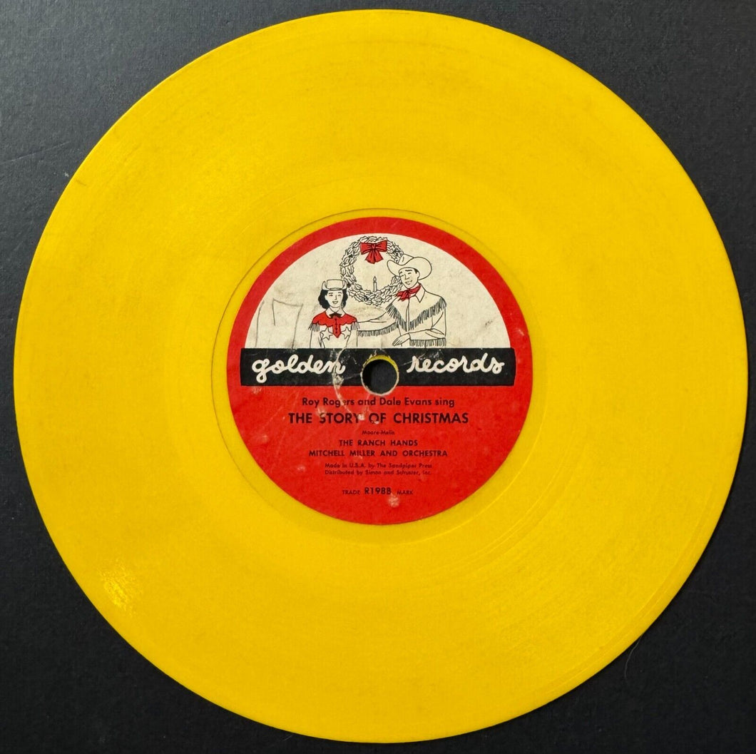Roy Rogers and Dale Evans On Golden Records Circa 1950s Music Christmas Cowboy