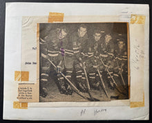 Load image into Gallery viewer, 1958 Type 1 Photo Of Rookie New York Rangers Before Their First Home Game Vtg
