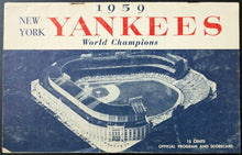 Load image into Gallery viewer, 1959 Yankee Stadium Program Detroit Tigers NY Yankees Mickey Mantle MLB Vtg
