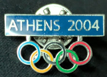 Load image into Gallery viewer, 2004 Athens Summer Olympics Original Closing Ceremony Pins Lanyard Light IOC Vtg
