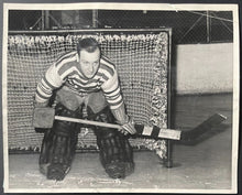 Load image into Gallery viewer, Normie Smith Type 1 B&amp;W Photo Detroit Olympics Red Wings NHL Hockey Vintage
