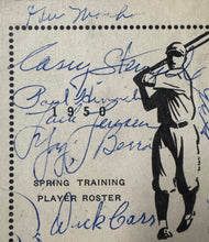 Load image into Gallery viewer, 1950 World Series Champion NY Yankees Multi-Signed x30 Program + 5 Photos KSA

