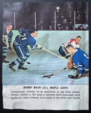 Load image into Gallery viewer, 1964/65 Toronto Star NHL Hockey Photo Maple Leafs Bobby Baun Contest On Reverse
