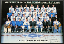 Load image into Gallery viewer, 1982-83 Toronto Maple Leafs Team Signed Autographed Vintage Christmas Card
