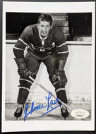 Elmer Lach Autographed Signed Hockey Card Montreal Canadiens JSA NHL Vintage