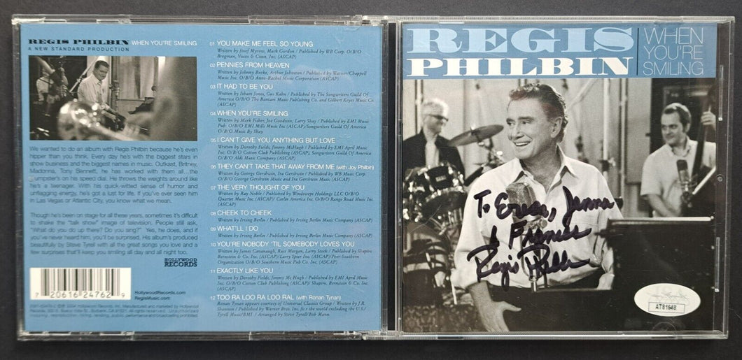 2004 Regis Philbin Signed Autographed Album CD Booklet JSA Authenticated