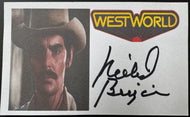 American Actor And Director Richard Benjamin Autographed West World Promo Sheet