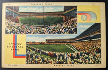 Load image into Gallery viewer, Circa 1920s Wrigley/Comiskey Ball Park Combination Postcard Cubs White Sox Vtg
