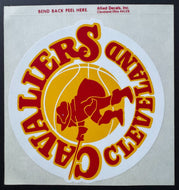 1970's Cleveland Cavaliers Decal Sticker Vintage NBA Basketball Memorabilia