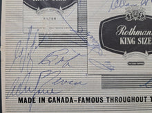 Load image into Gallery viewer, 1961/62 Stanley Cup Team Signed Program Page Toronto Maple Leafs NHL Hockey
