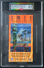 Load image into Gallery viewer, 2001 Super Bowl XXXV Ticket Stub Baltimore Ravens NY Giants iCert NFL Ray Lewis
