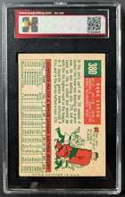 Load image into Gallery viewer, 1959 Hank Aaron Milwaukee Braves Topps Baseball Card #380 Graded KSA 4 VGE

