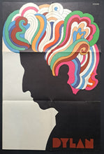 Load image into Gallery viewer, Rare 1966 Bob Dylan Poster By Milton Glaser For Release of Dylan&#39;s Greatest Hits
