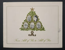 Load image into Gallery viewer, 1960s Bobby Hull + Family Christmas + New Years Card Photo Vintage Hockey NHL
