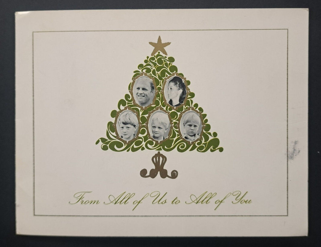 1960s Bobby Hull + Family Christmas + New Years Card Photo Vintage Hockey NHL