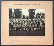 Load image into Gallery viewer, 1949 Queens University Intermediate Football Team Photo Vintage Canada Sports
