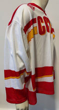 Load image into Gallery viewer, 1991 Tackla CCCP Team Issued Russian National Hockey Jersey World Juniors Size L
