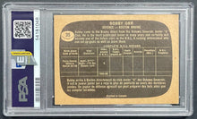 Load image into Gallery viewer, 1966-67 Topps Hockey #35 Bobby Orr Rookie Card Bruins RC PSA 3 (MK) VG
