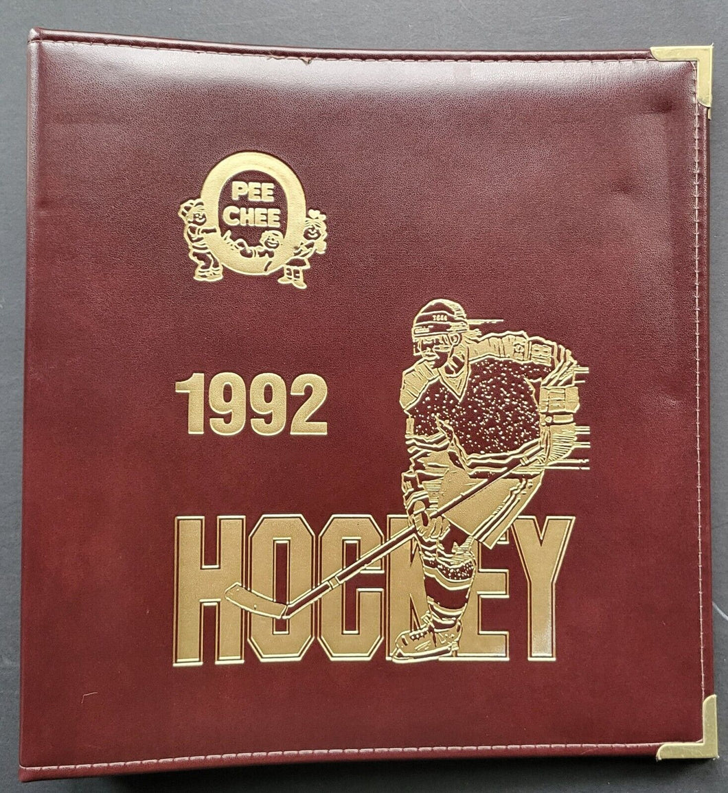 hockey card binder canada 1992 O-Pee-Chee OPC Branded Hockey Card Binder NHL Made In Canada – Glory Days Collectibles