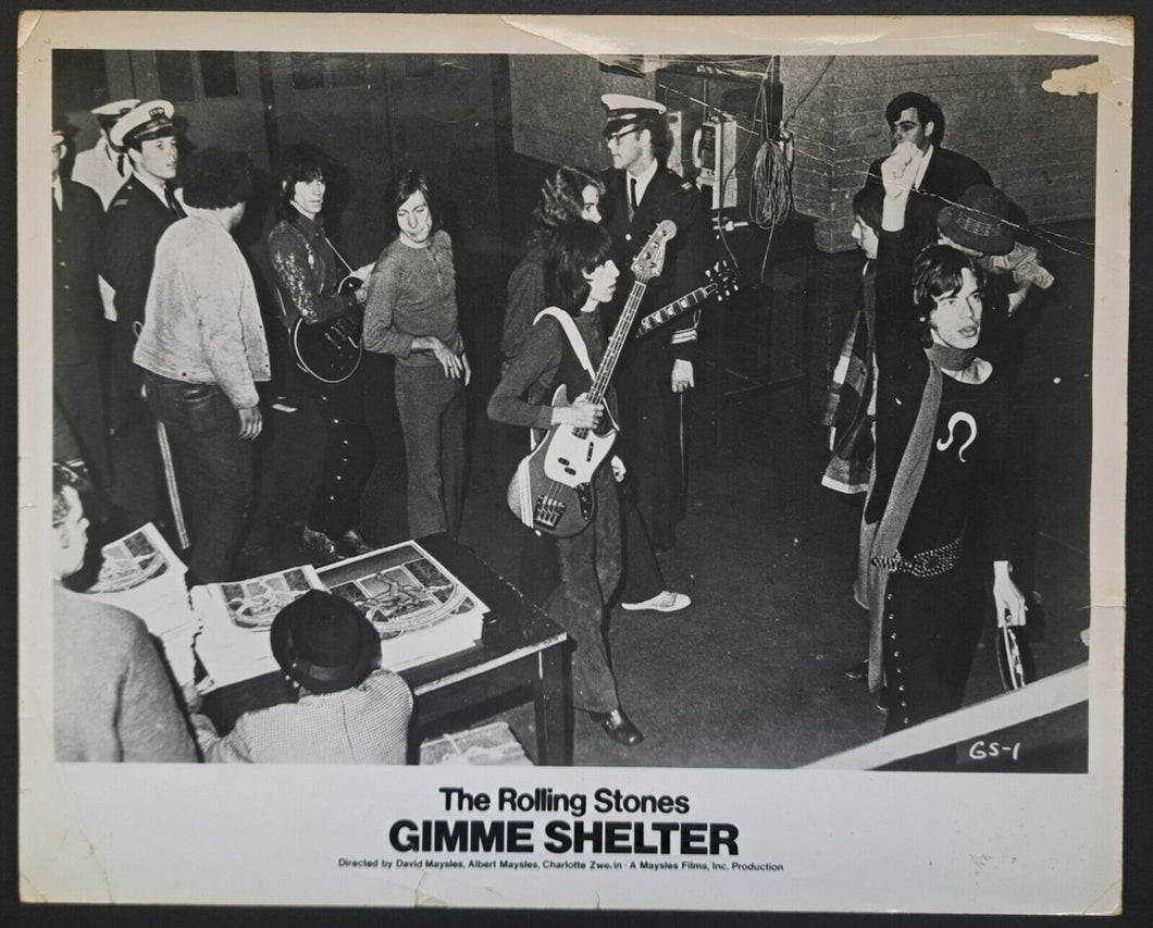 1970 The Rolling Stones Gimme Shelter Documentary Lobby Card Vintage Movie Photo