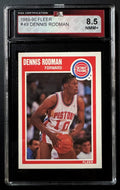 1989-90 Fleer #49 Dennis Rodman Detroit Pistons NBA Basketball Card Vintage